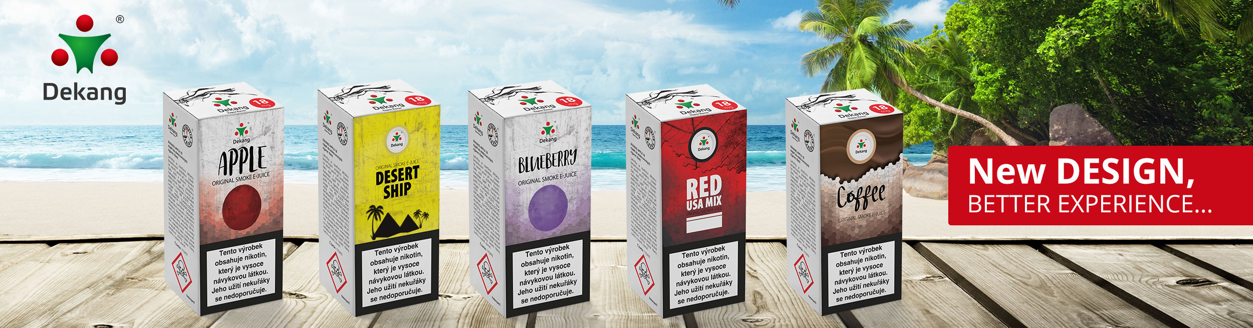 Dekang Liquid Apricot, Bubble Gum, Wild Strawberry